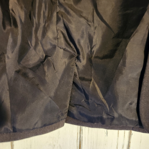 Anne klein Vtg gray blazer sz 4 - Picture 9 of 10